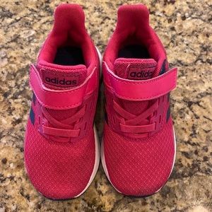 Adidas pink tennis shoes size 6